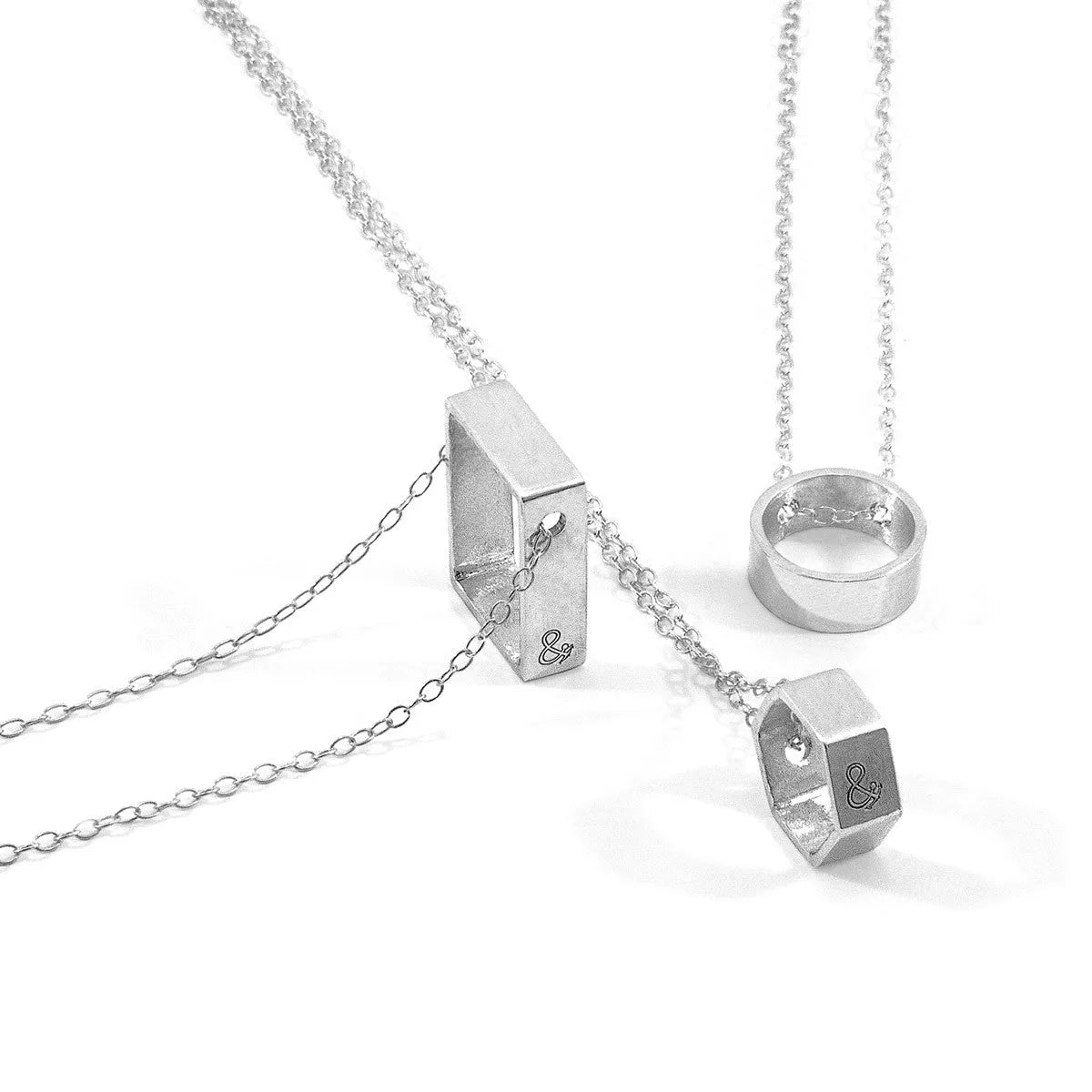 Halskette "Guntram", aus Silber