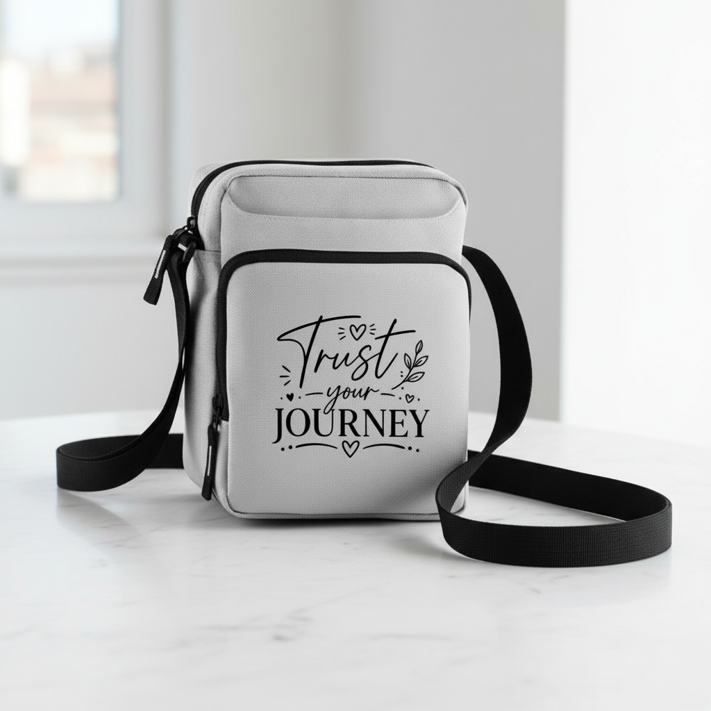 Tasche „Trust Your Journey“ | Bedruckte Schultertasche