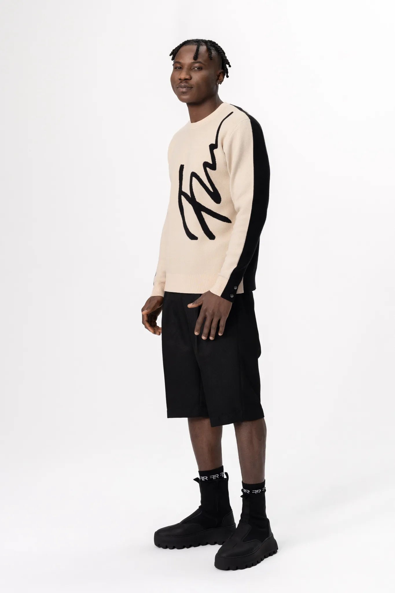Jacquard Fin Pullover