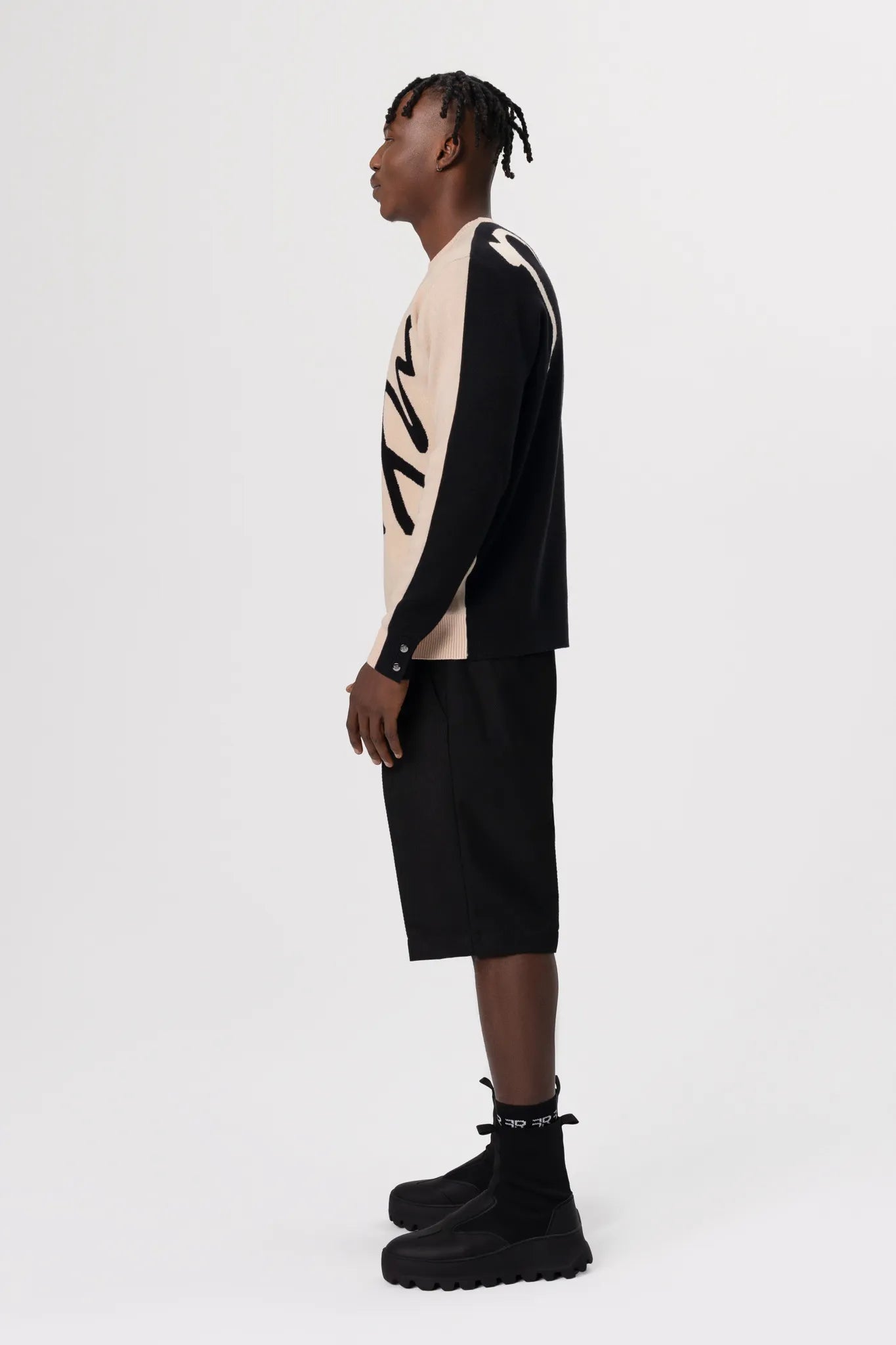 Jacquard Fin Pullover