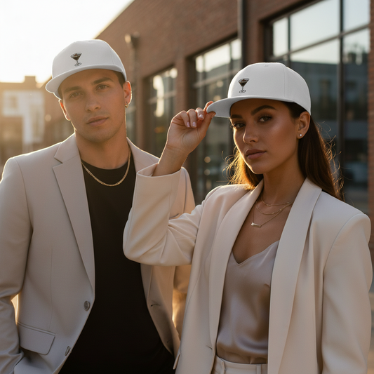 Cocktail Snapback Cap - Lustige Bestickte Cappy mit Drinks
