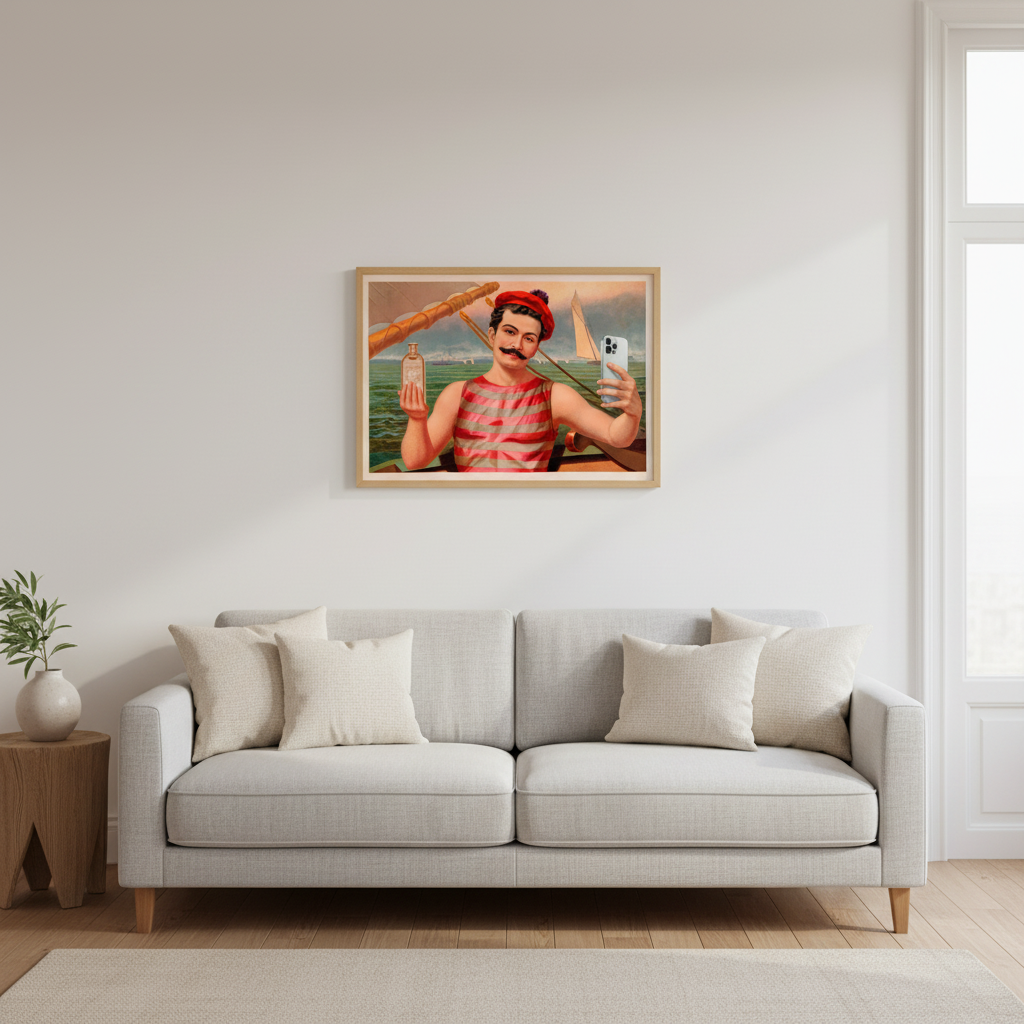 Poster „Compound Oxygen“ – Vintage Werbeplakat mit Selfie-Twist
