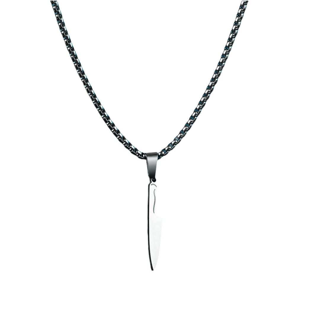 Halskette "Laura", Messer, unisex, aus Edelstahl - Halskette - flyliving