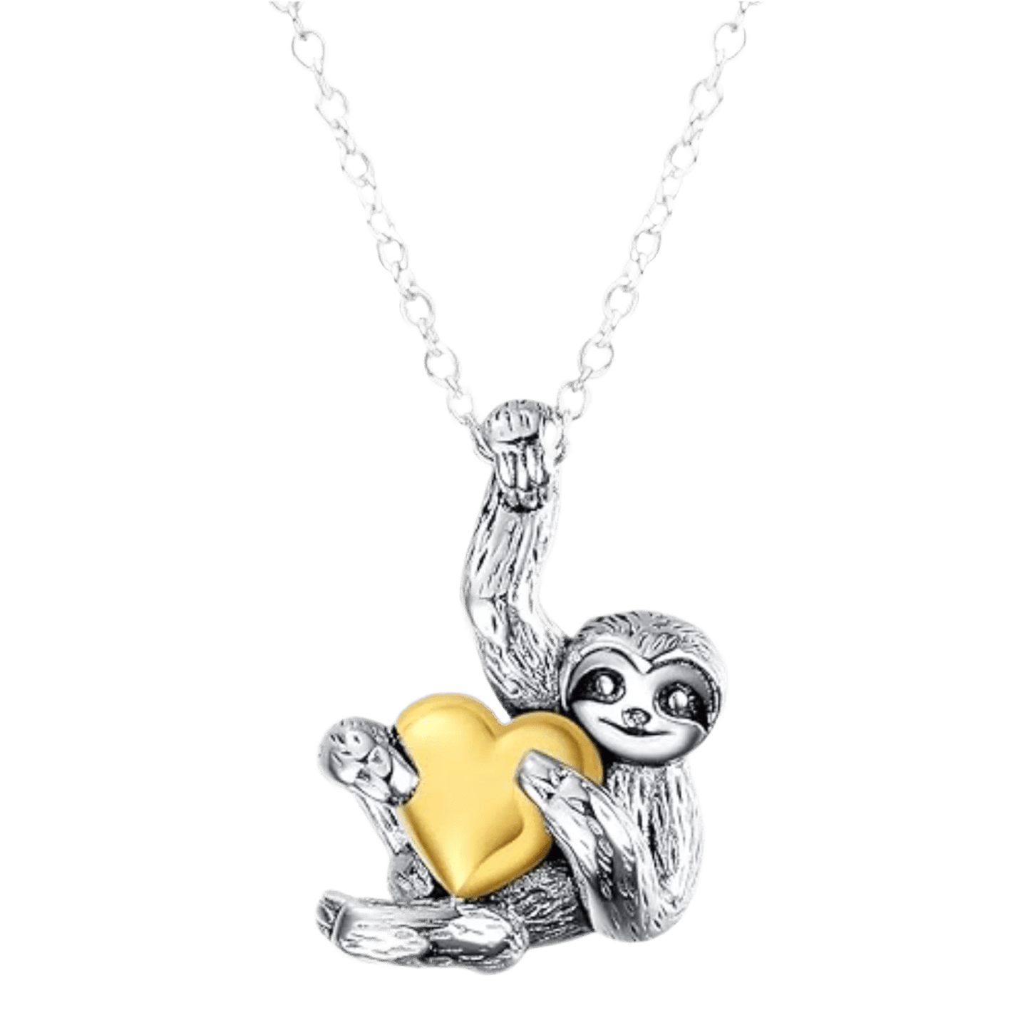 Halskette "Steven der Sloth", aus Silber - Halskette - flyliving