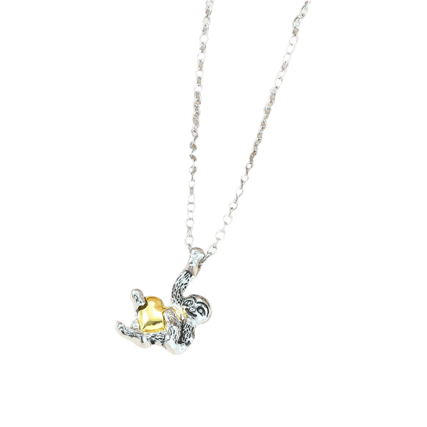 Halskette "Steven der Sloth", aus Silber - Halskette - flyliving