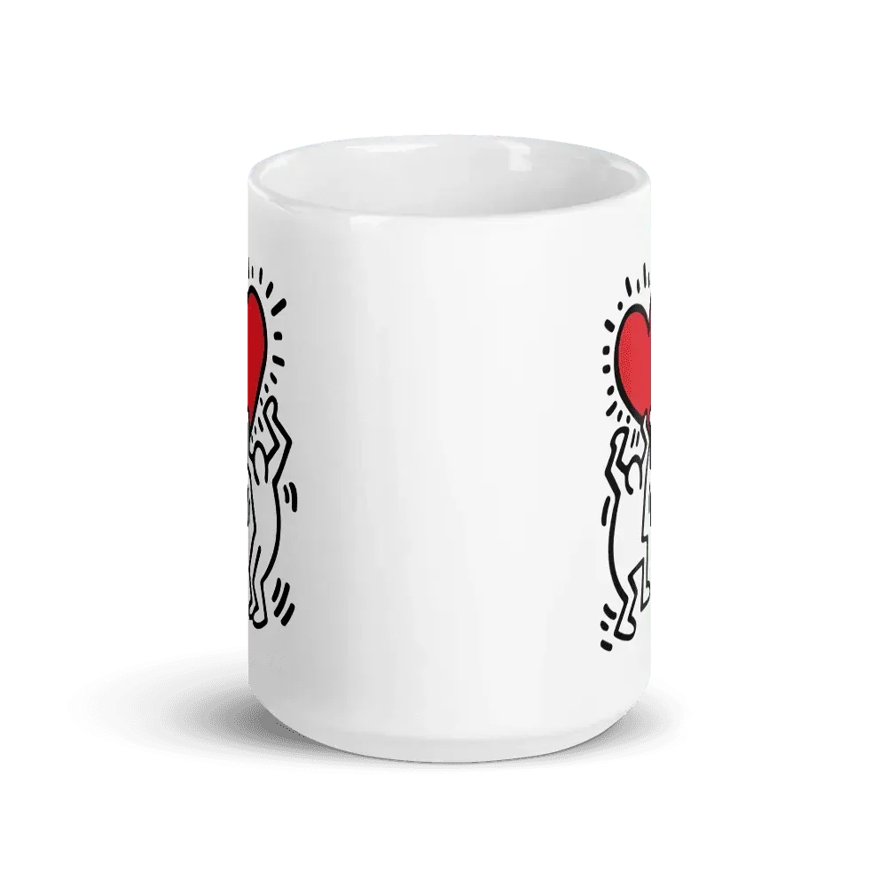 Tasse, Keith Haring, Untitled (Two Figures with Red Heart), 1987