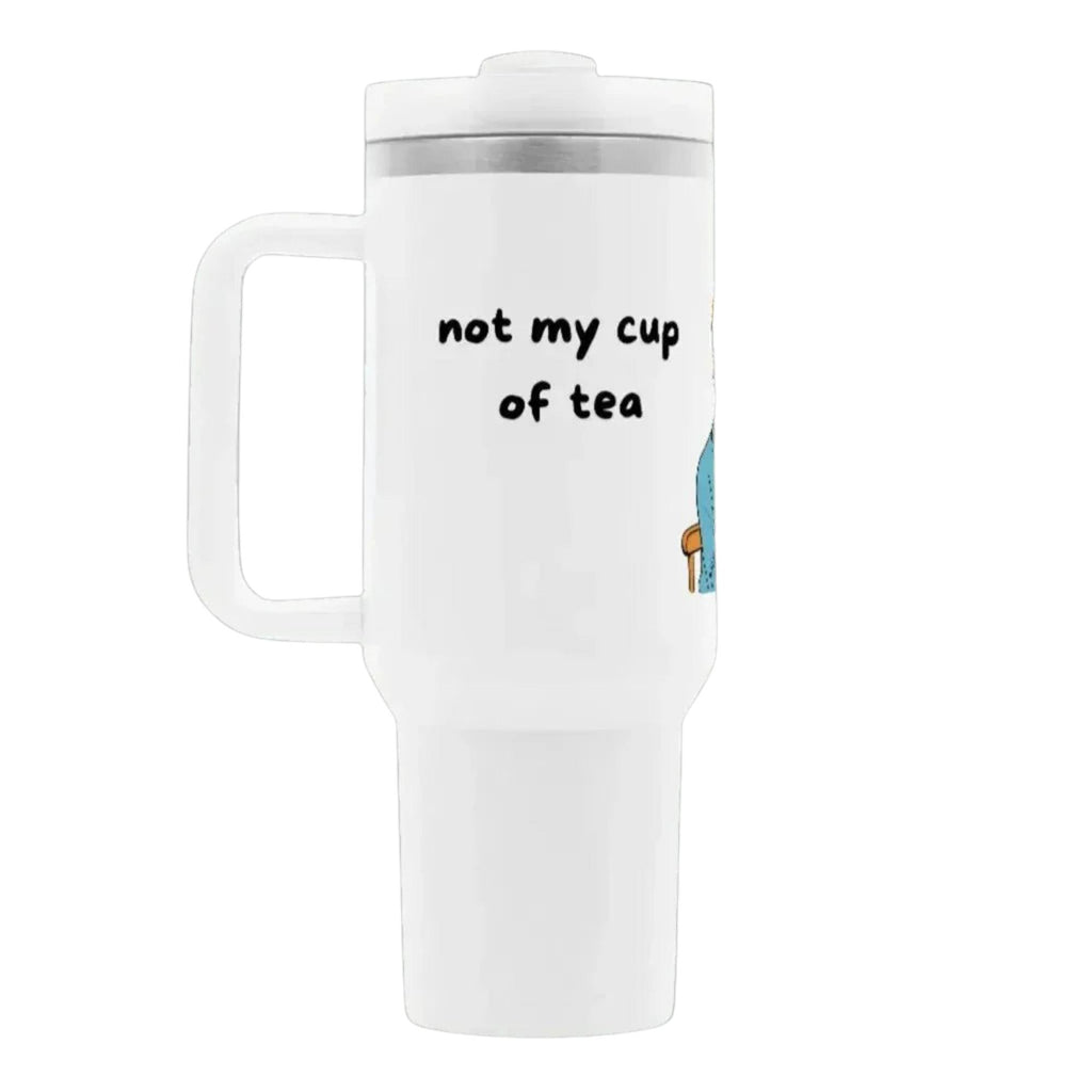 Thermobecher "not my cup of tea", warm und kalt