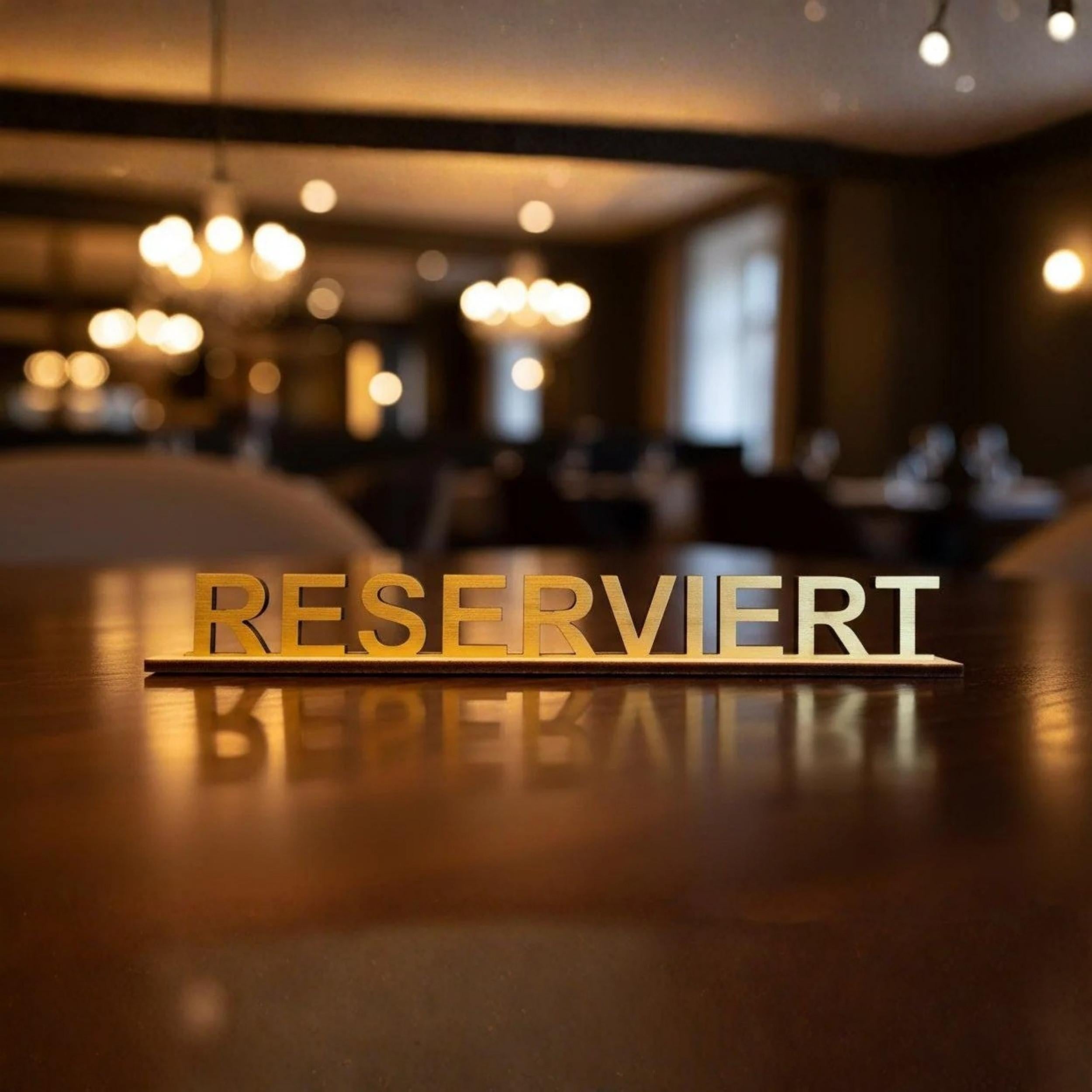 Reserviertschild, aus Holz, steckbar, Sets, verschiedene Größen