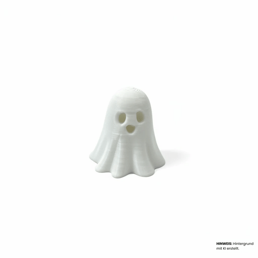 Halloween Geisterfiguren | 3D Druck | Weiß | Mini Deko Set