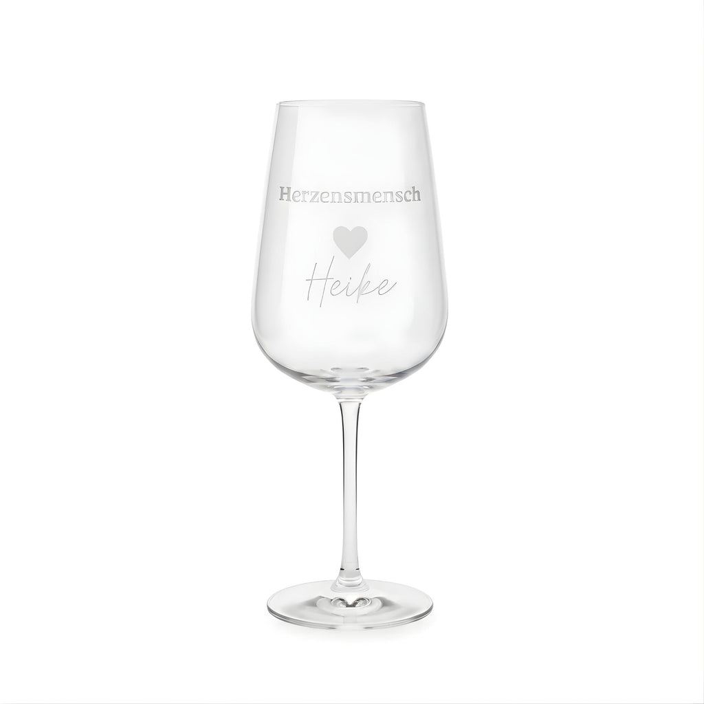 Weinglas „Herzensmensch“ | 430 ml | personalisierbar