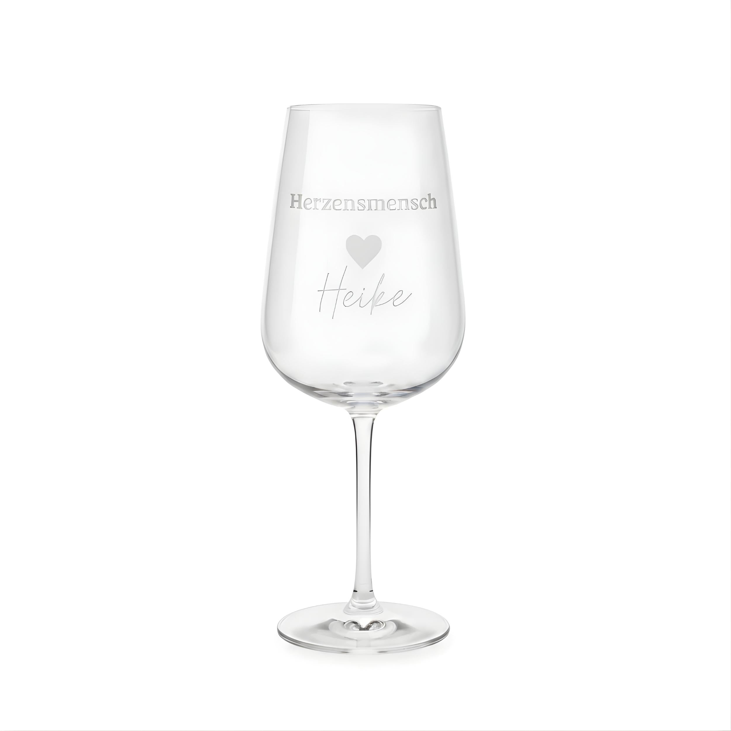 Weinglas „Herzensmensch“ | 430 ml | personalisierbar