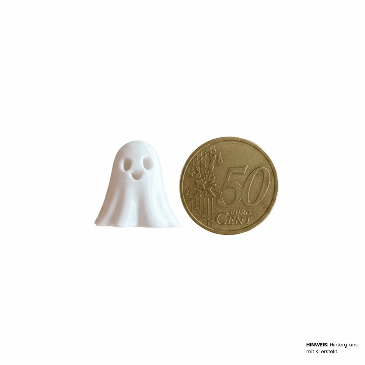Halloween Geisterfiguren | 3D Druck | Weiß | Mini Deko Set