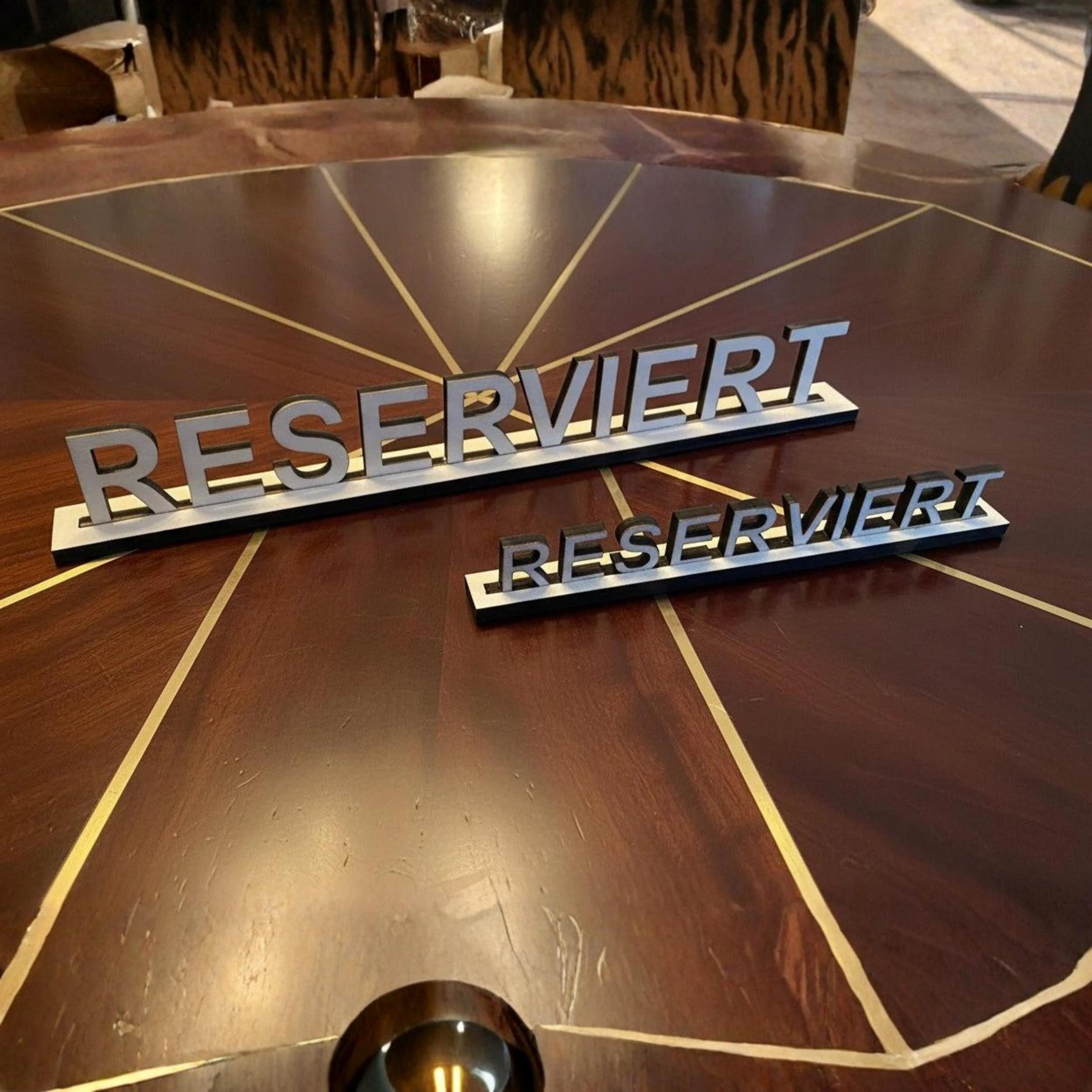 Reserviertschild, aus Holz, steckbar, Sets, verschiedene Größen