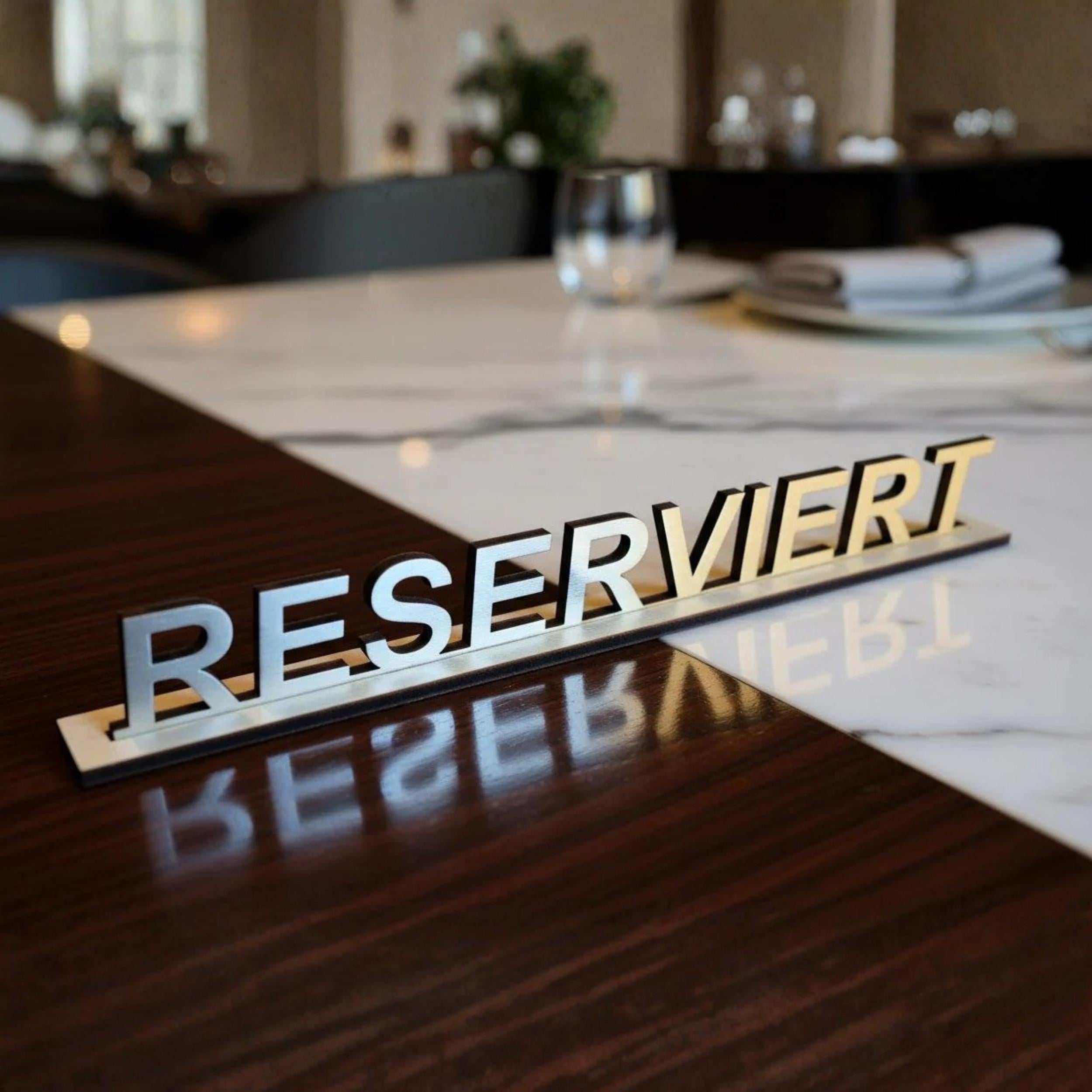 Reserviertschild, aus Holz, steckbar, Sets, verschiedene Größen