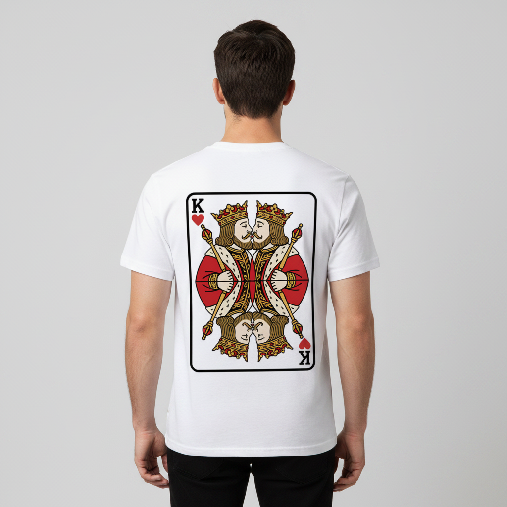 T-Shirt „King meets King“ | Polyester | Statement & auffälliger Allover-Print