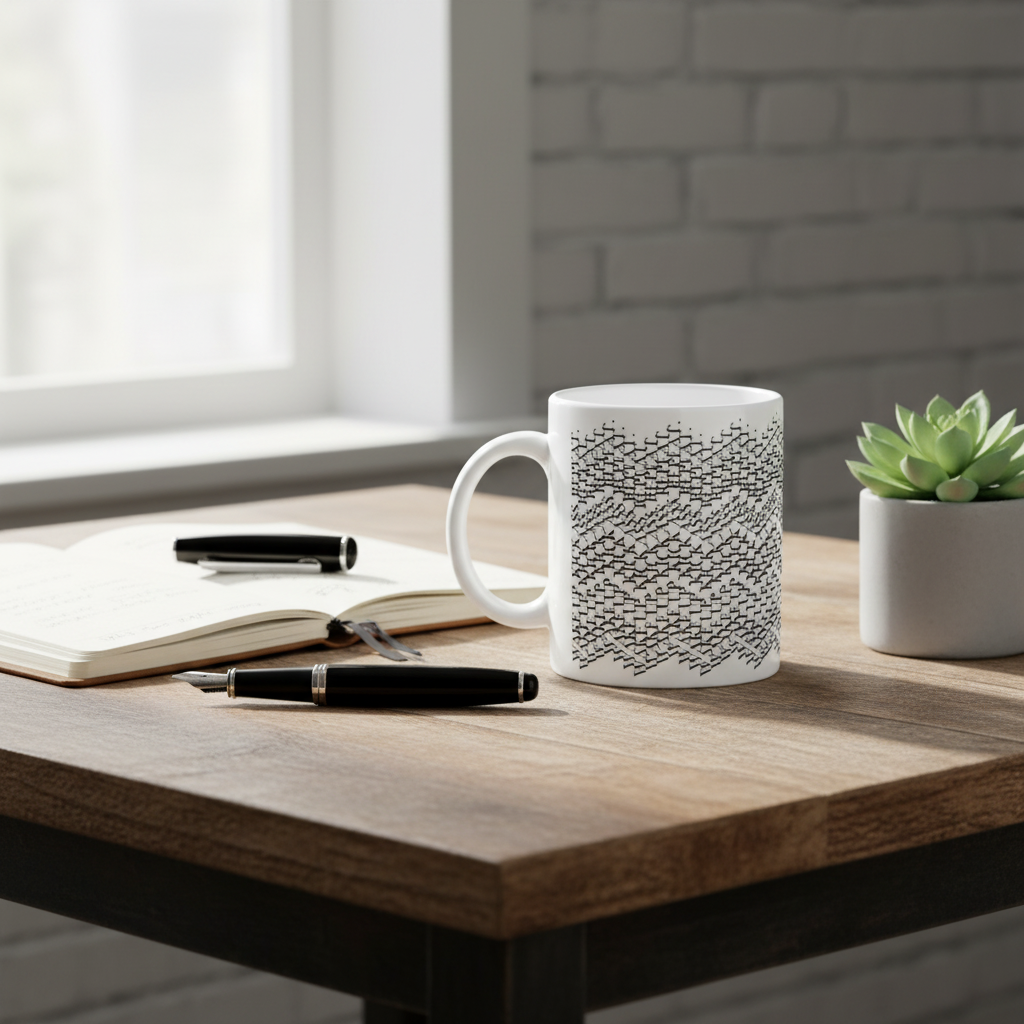 Wake Up Kick Ass Repeat Tasse mit verstecktem Text - Humorvolles Geschenk für Kollegen oder Freunde - Motivations Kaffeebecher Keramik