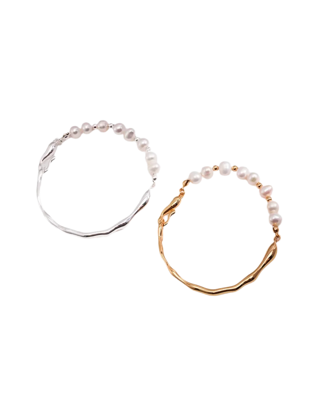 Armband "Arielle" mit Frischwasser Perlen, vergoldet oder in Silber