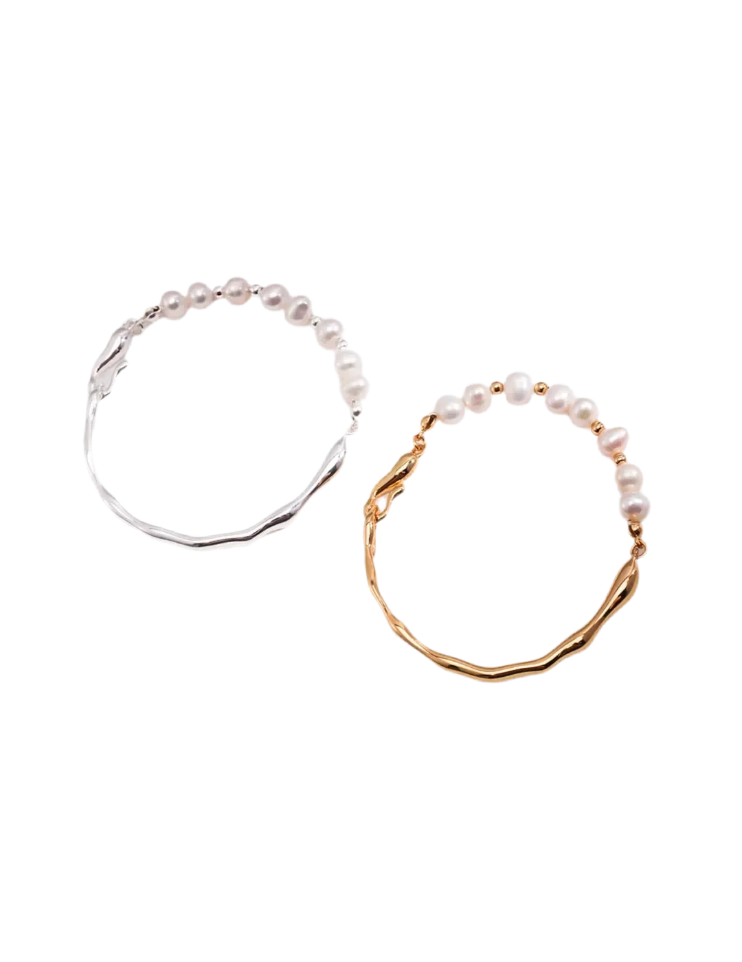 Armband "Arielle" mit Frischwasser Perlen, vergoldet oder in Silber
