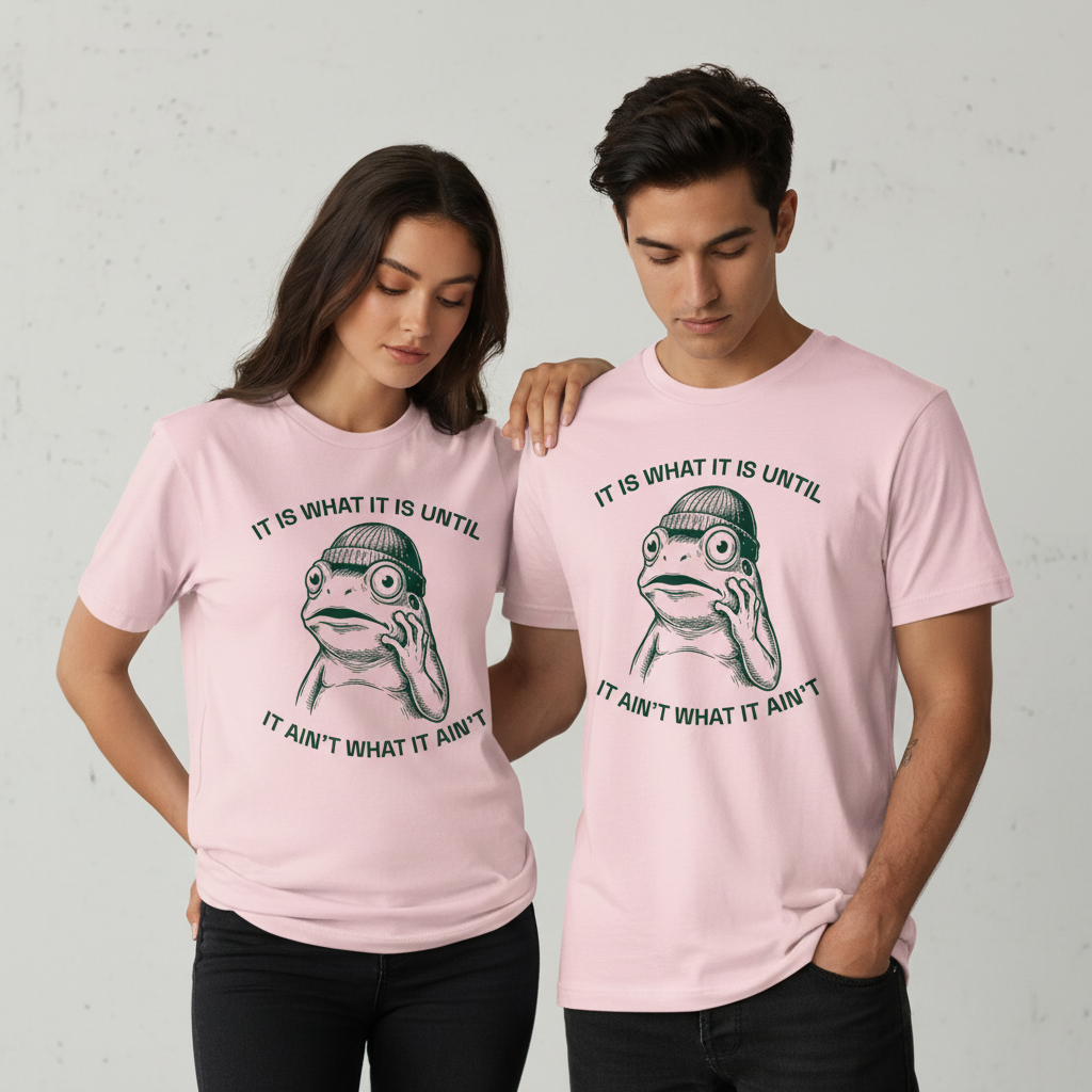 Sarkastisches Frosch T-Shirt – Gesellschaftskritisches Humor Design