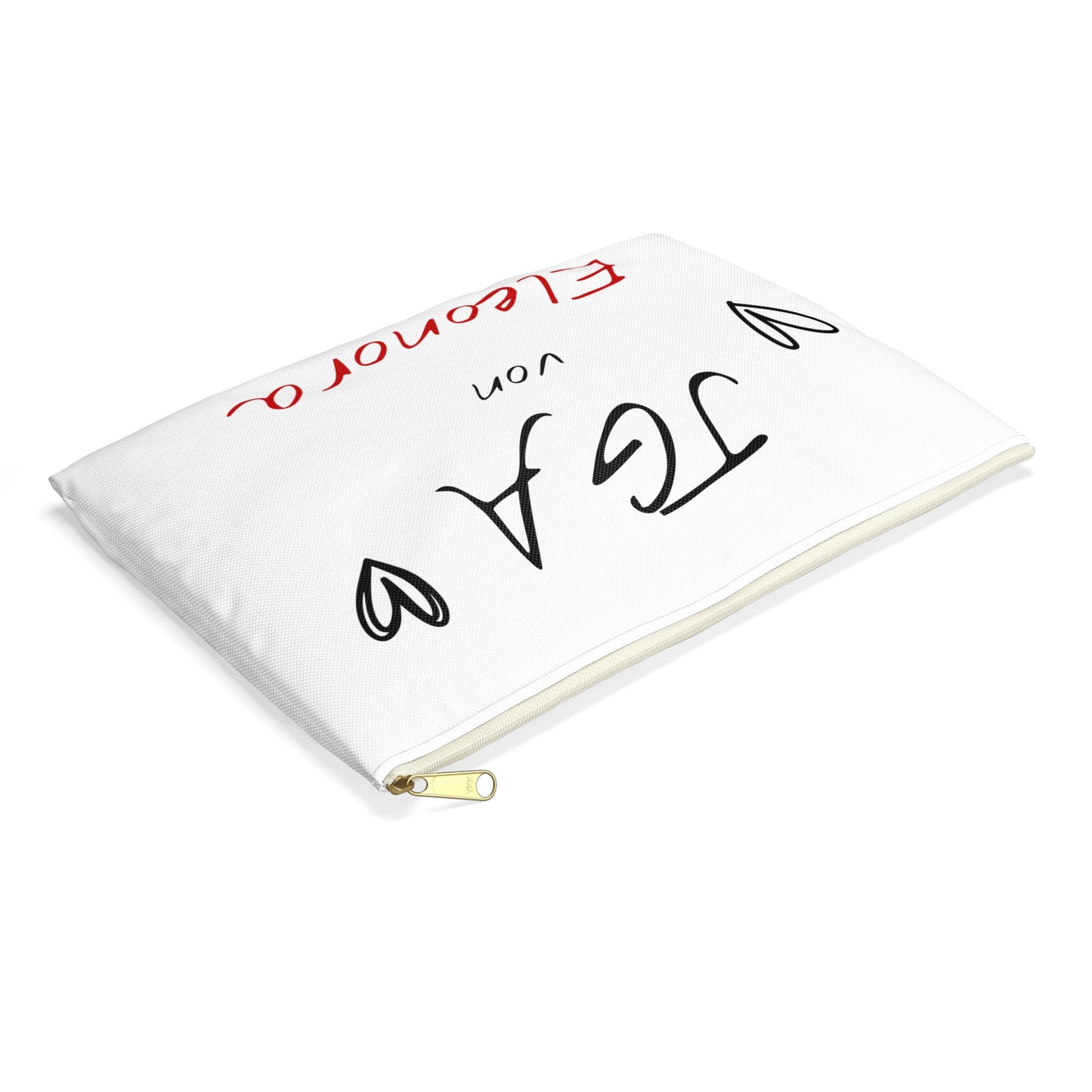 Kosmetiktasche | Personalisierte Tasche mit Namen für JGA und Hochzeit | Makeup Bag mit Schriftzug | Geschenk für Freundin & Brautjungfern