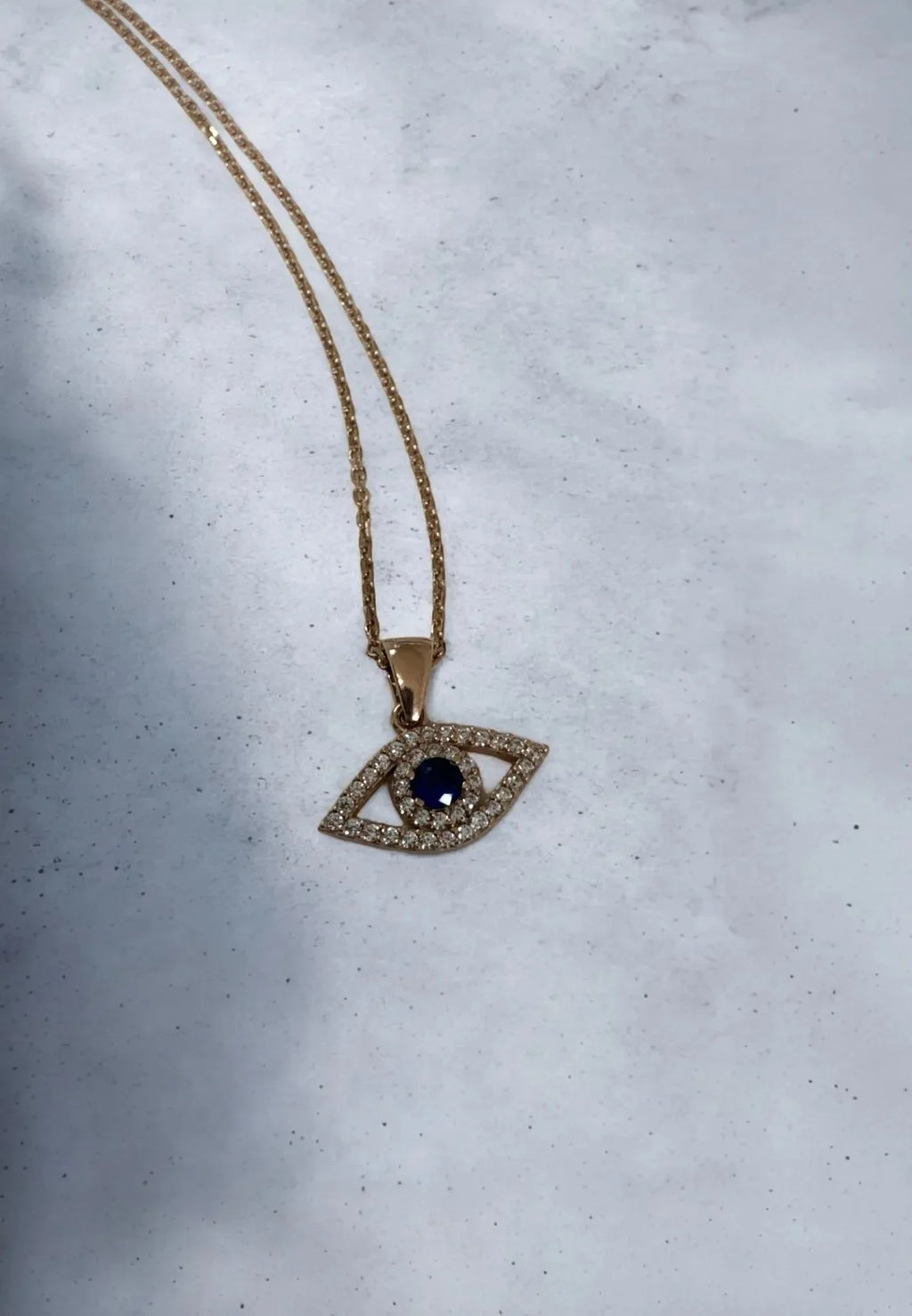 Halskette "'Mach kein Auge", Rosegold
