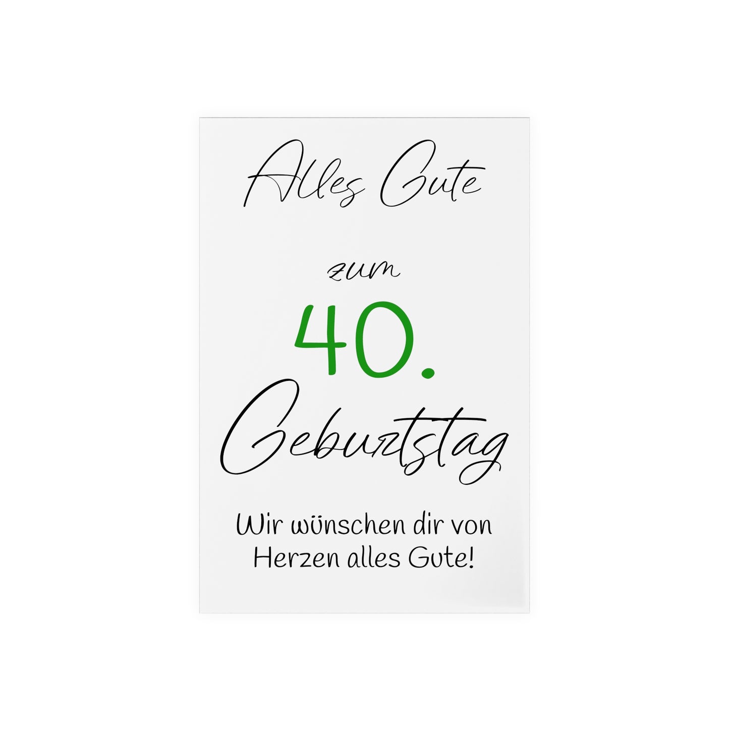 Personalisierte Acryl Tafel Geburtstag mit Holzsockel - Jahreszahl Schild, Deko zum runden Geburtstag