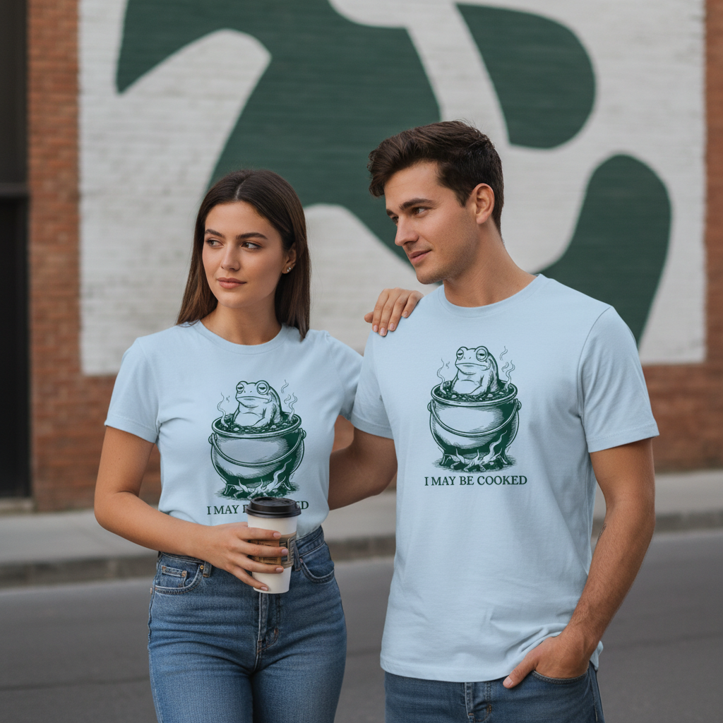 Sarkastisches Frosch T-Shirt – Gesellschaftskritisches Humor Design