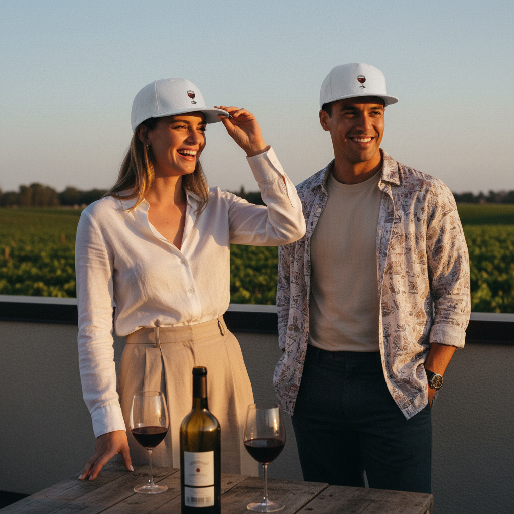 Cocktail Snapback Cap - Lustige Bestickte Cappy mit Drinks