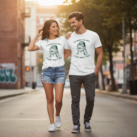 Sarkastisches Frosch T-Shirt – Gesellschaftskritisches Humor Design