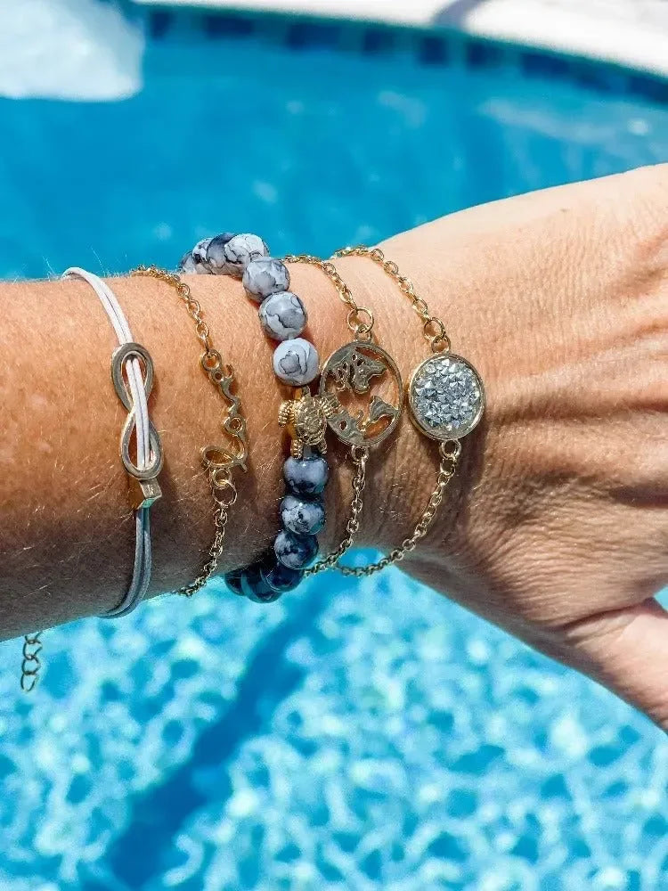 Armband-Set, "Ocean World, 5-teilig