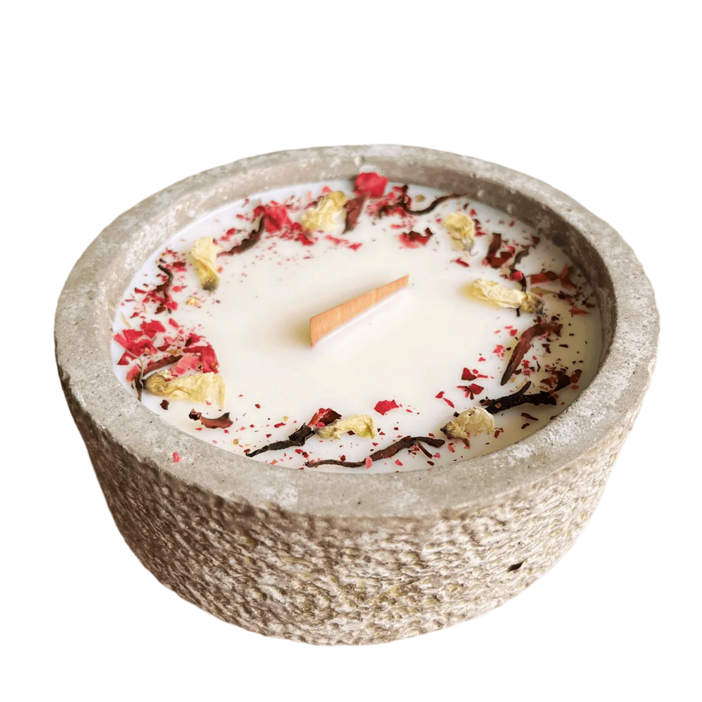 Outdoor Citronella-Betonkerzenset  „Grey - Mugge Schreck“