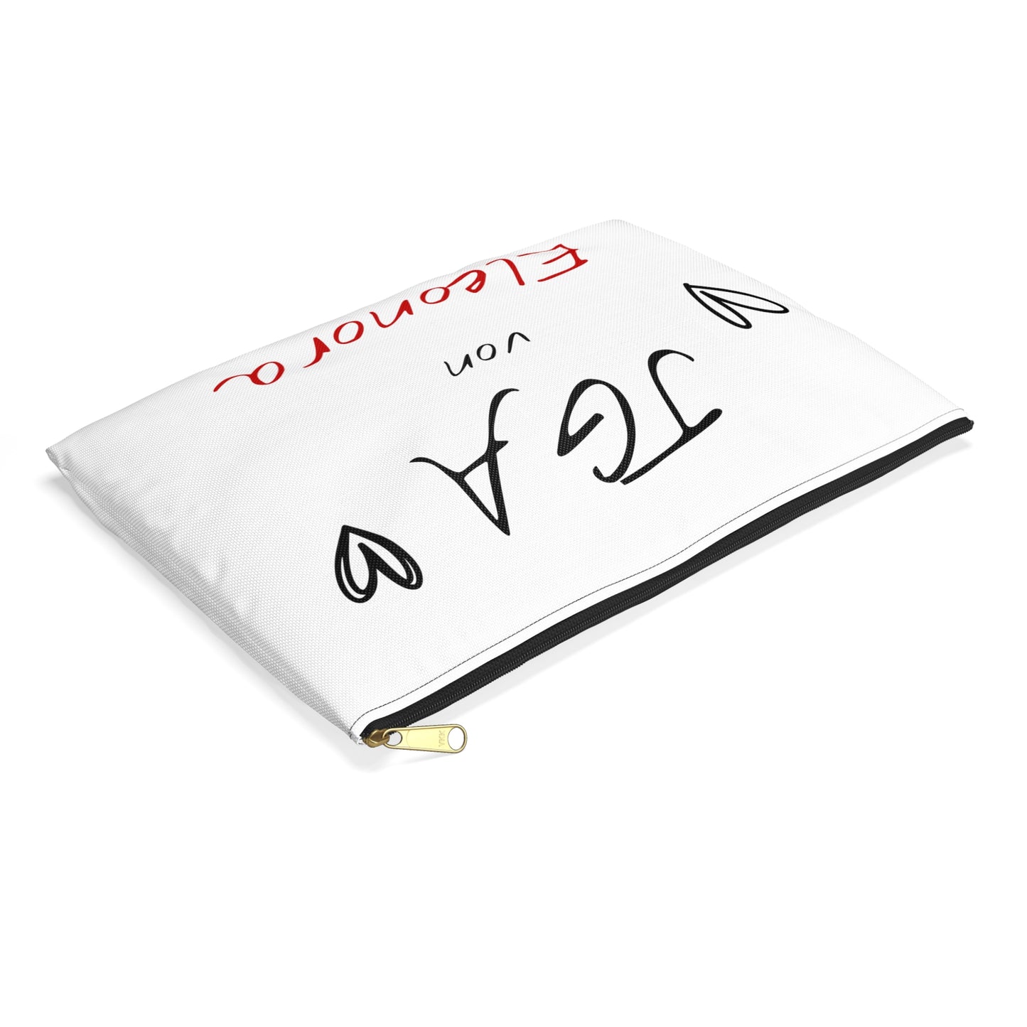 Kosmetiktasche | Personalisierte Tasche mit Namen für JGA und Hochzeit | Makeup Bag mit Schriftzug | Geschenk für Freundin & Brautjungfern