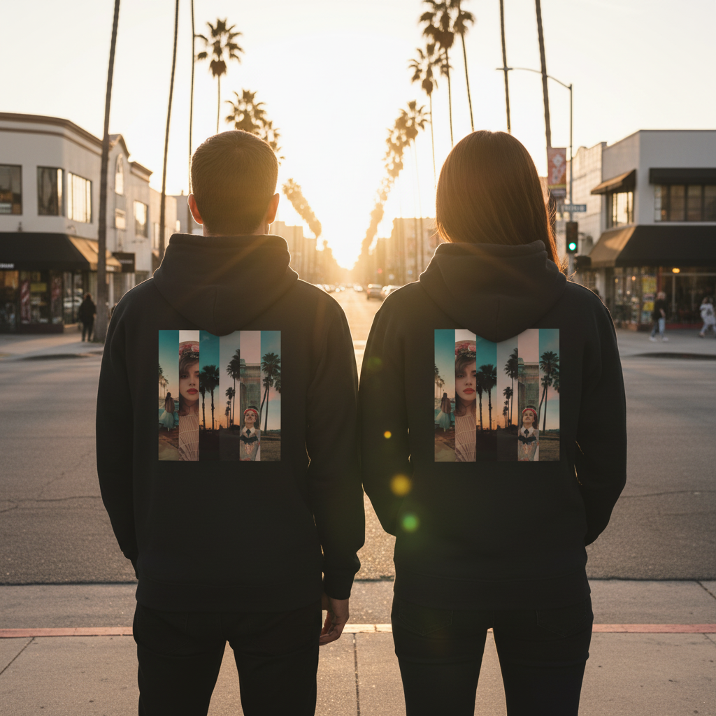 Premium LA Vibes Zip-Up Hoodie – Stylisher Hoodie mit Kapuze & Reißverschluss