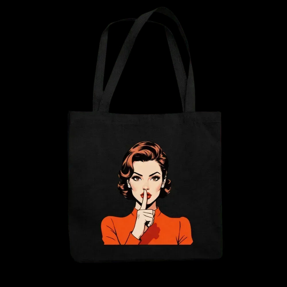 "Jutebeutel \"shhh\" - Bag - flyliving"