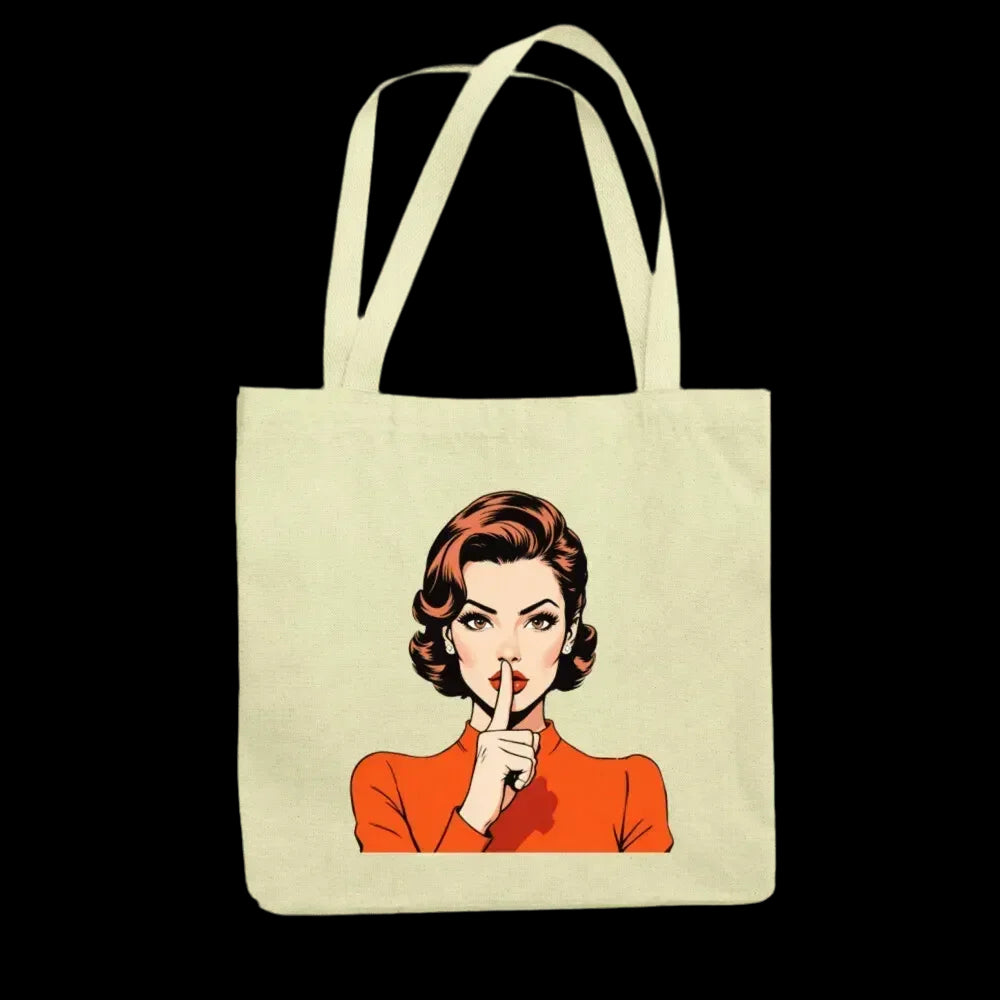 "Jutebeutel \"shhh\" - Bag - flyliving"