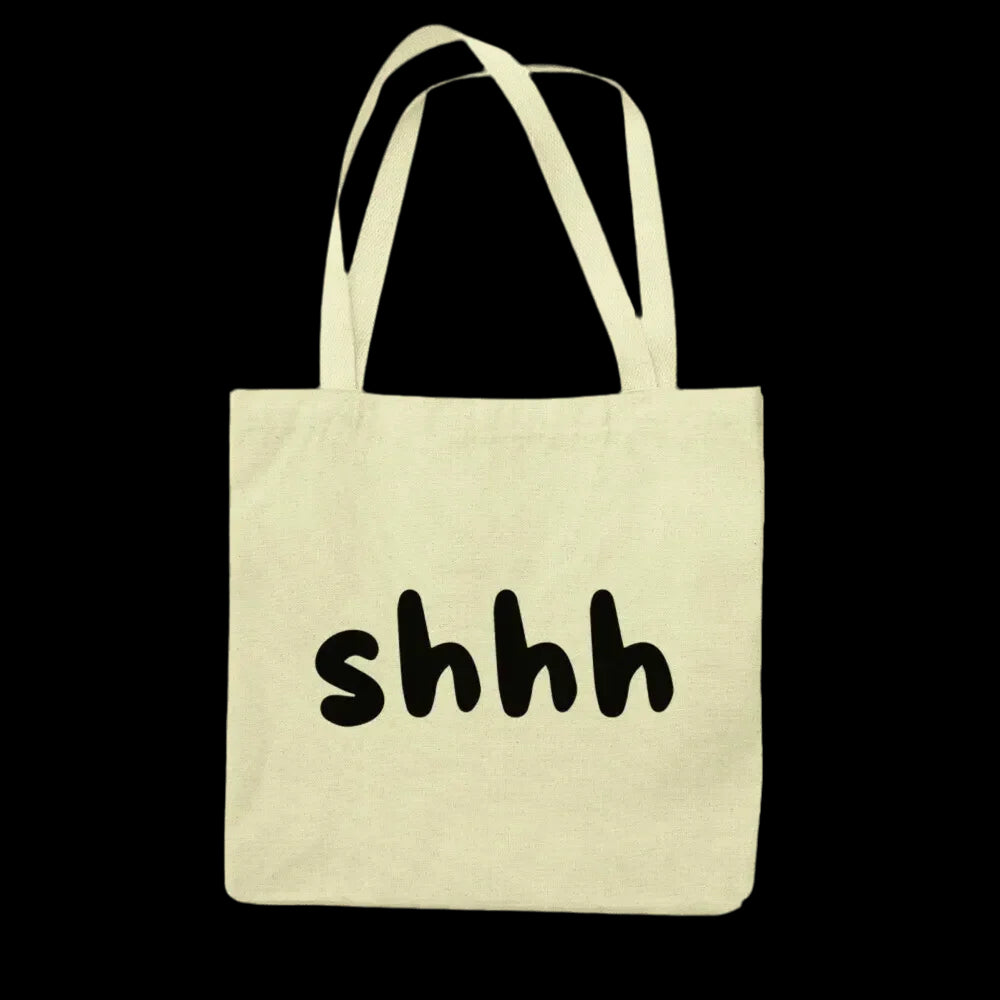 "Jutebeutel \"shhh\" - Bag - flyliving"