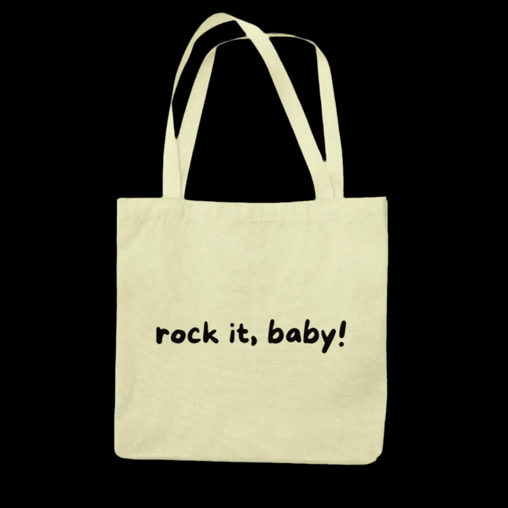 "Jutebeutel \"rock it, baby!\" - Bag - flyliving"