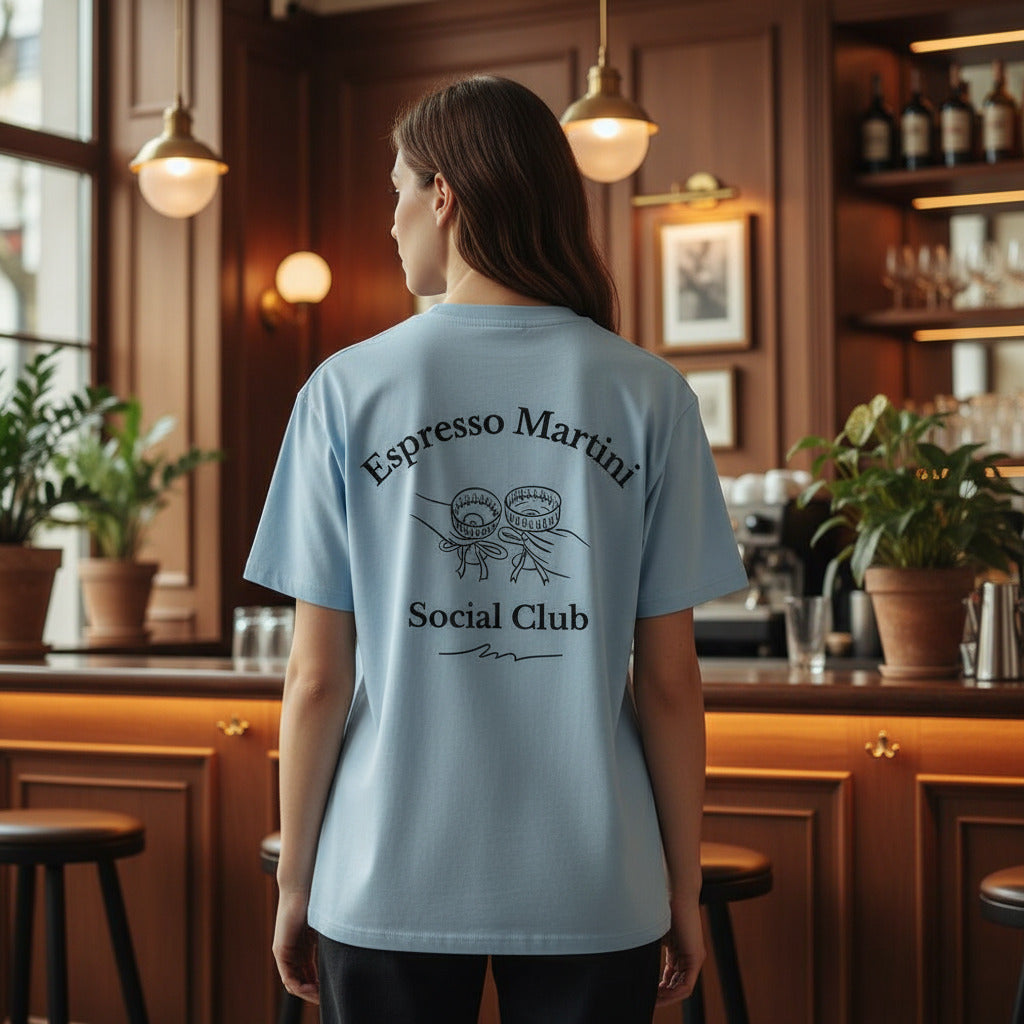 Oversized Shirt "Espresso Martini Social Club", unisex