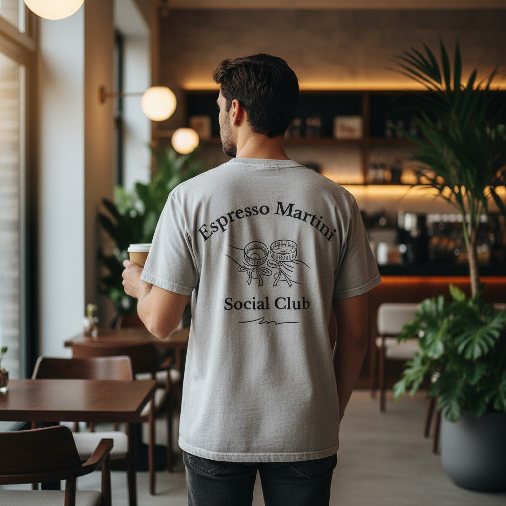 Oversized Shirt "Espresso Martini Social Club", unisex