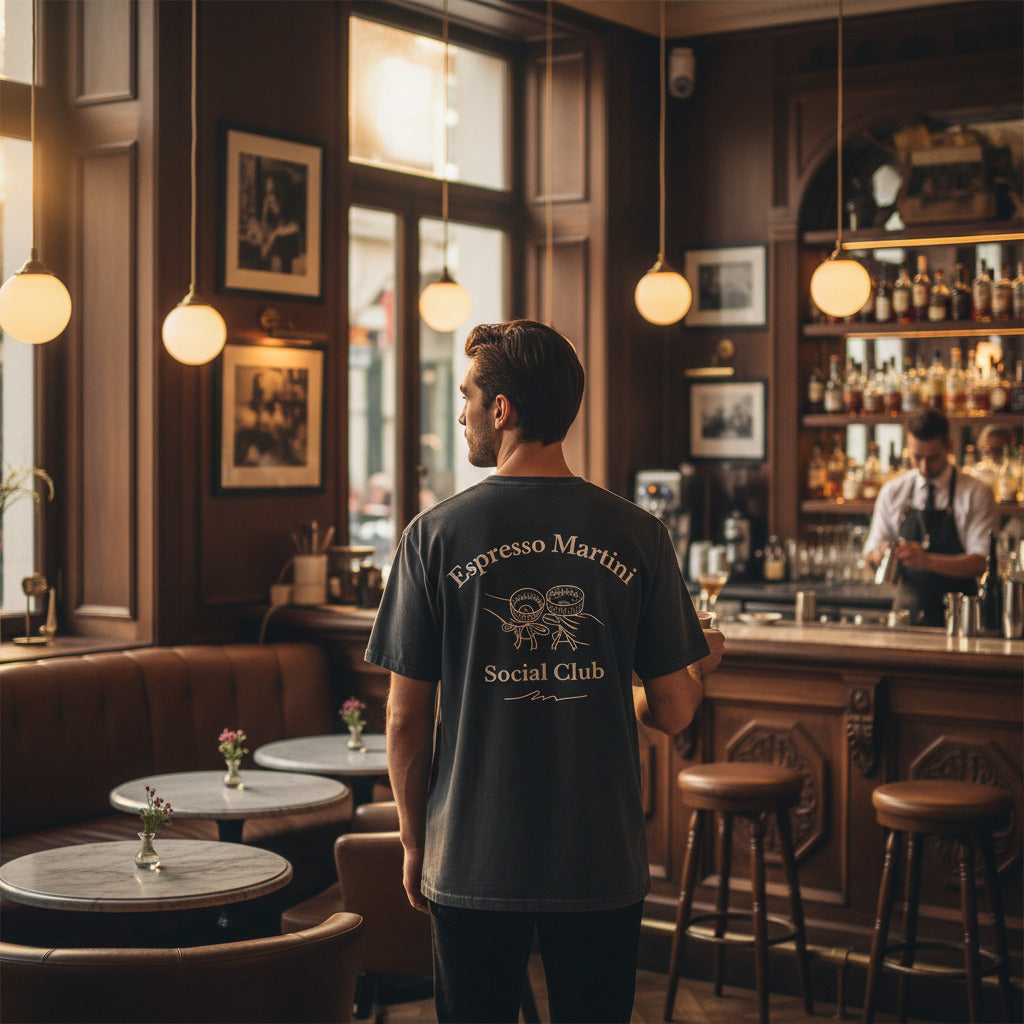 Oversized Shirt "Espresso Martini Social Club", unisex