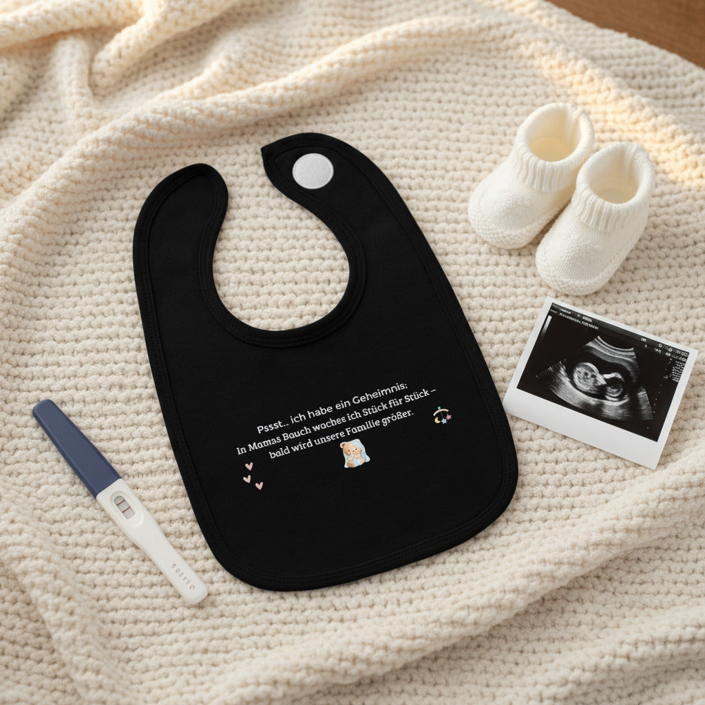 Babylätzchen zur Schwangerschaftsverkündung