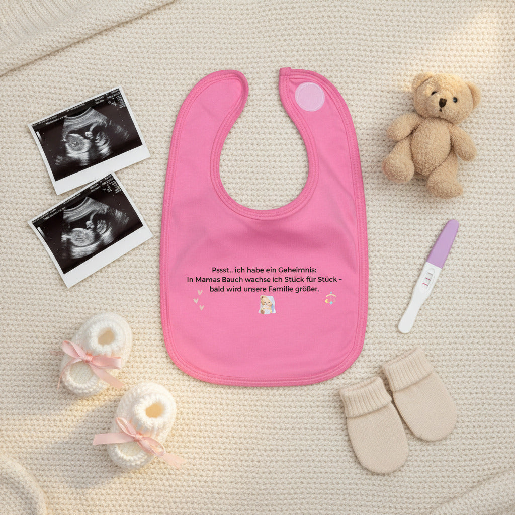 Babylätzchen zur Schwangerschaftsverkündung