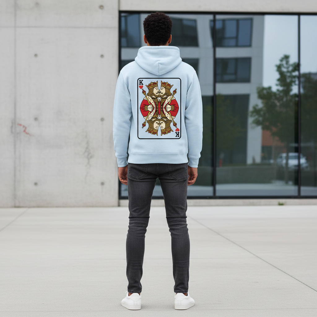 Premium Hoodie „King meets King“ | Baumwollmix | Statement & gemütlich