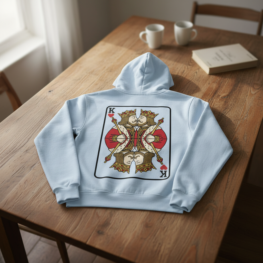 Premium Hoodie „King meets King“ | Baumwollmix | Statement & gemütlich
