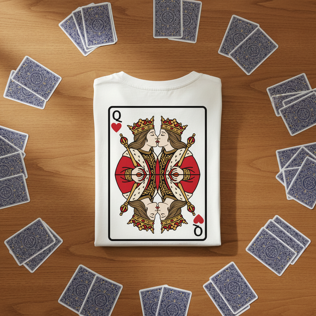 Oversized T-Shirt „Queen meets Queen“ | Baumwolle | Locker & Statement