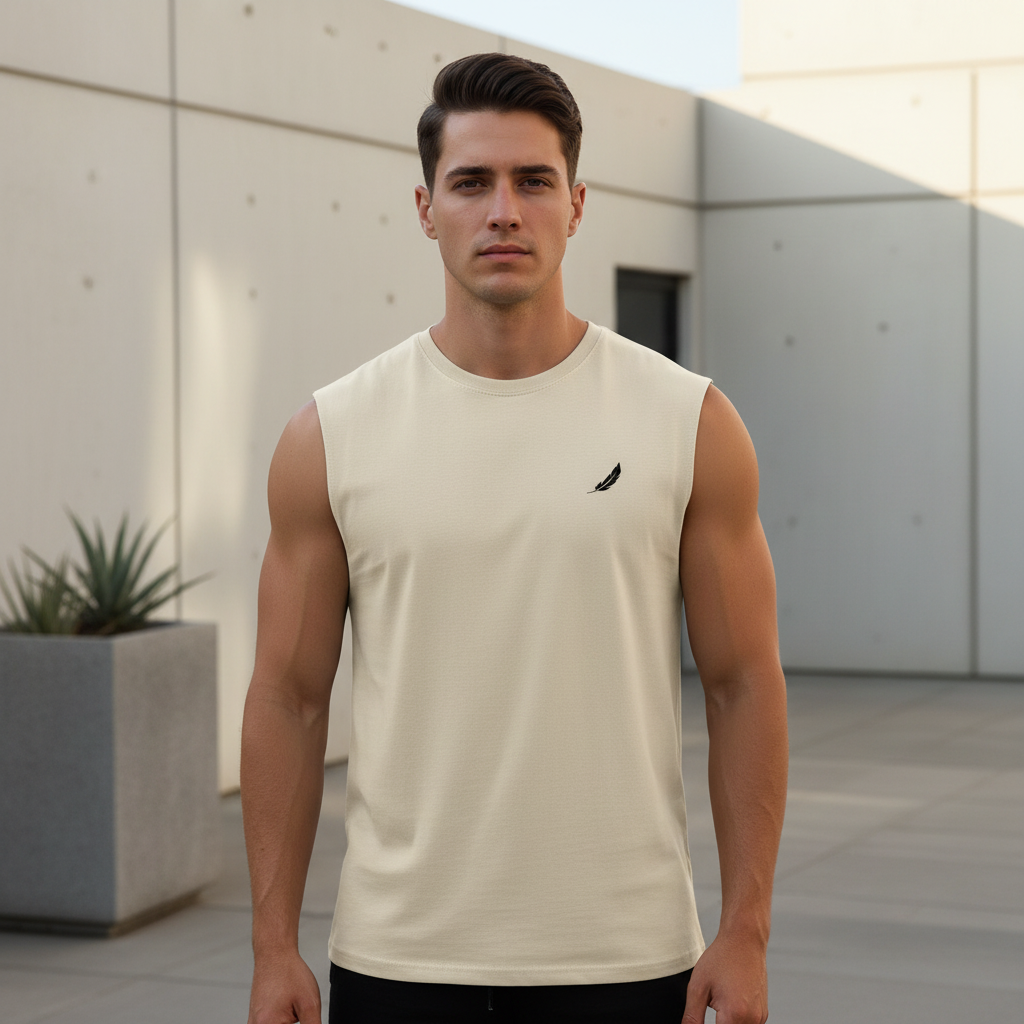 Ärmelloses Oversize T-Shirt „King meets King“ | Bio-Baumwolle | Locker & Statement