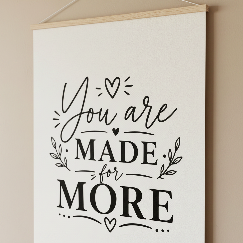 Boho Motivations Poster mit Holzleiste | Lustige Sprüche Wandbild | Minimalistisches Wanddeko Geschenk | Dunkler Humor Wandkunst
