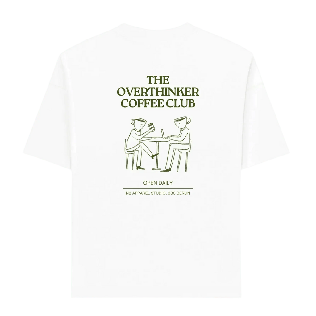 Oversized T-Shirt "the overthinker coffee club"