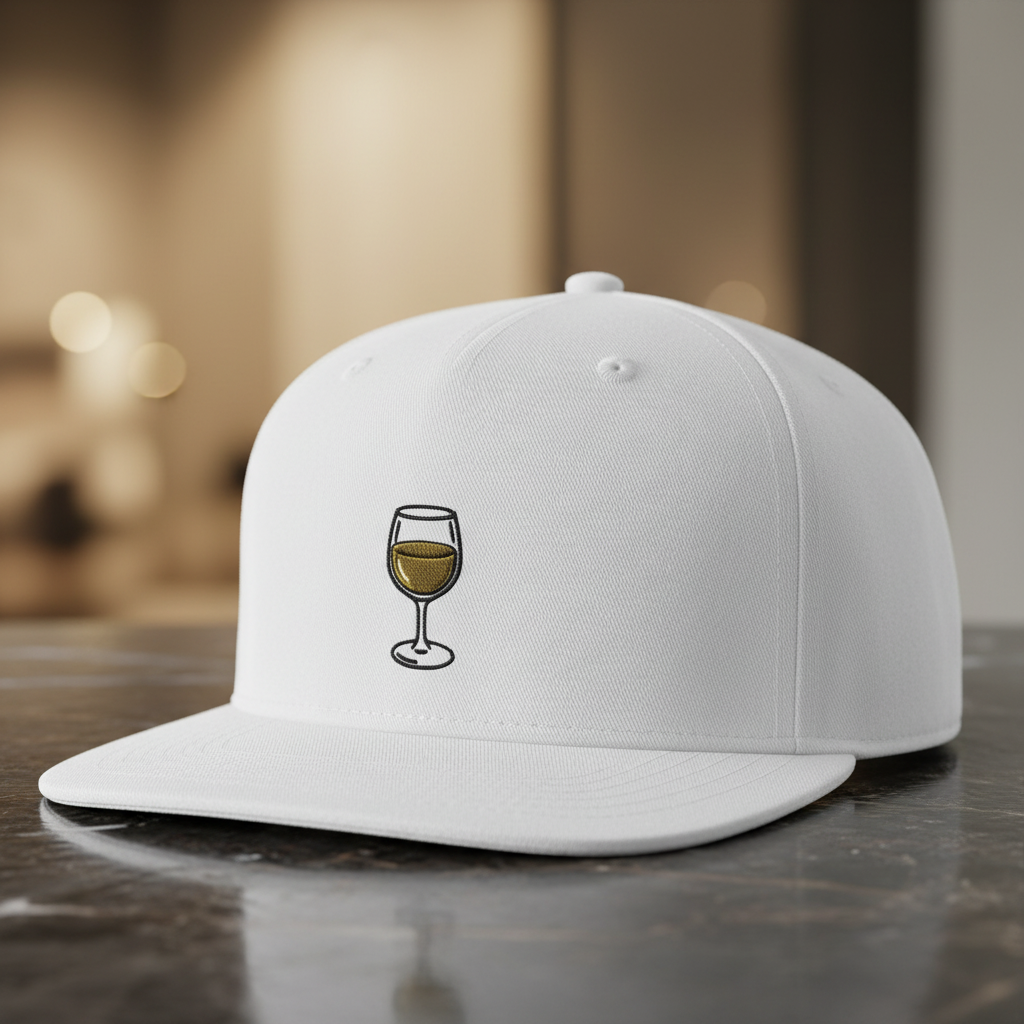Cocktail Snapback Cap | Gestickte Symbole für Espresso Martini, Pina Colada, Bier & Wein