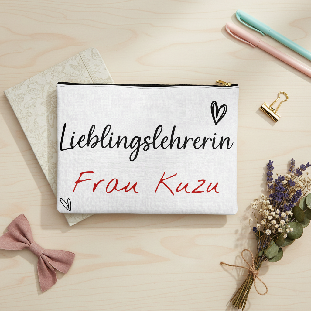 Kosmetiktasche „Lieblingslehrer:in“ | Abschiedsgeschenk für Lehrer:innen
